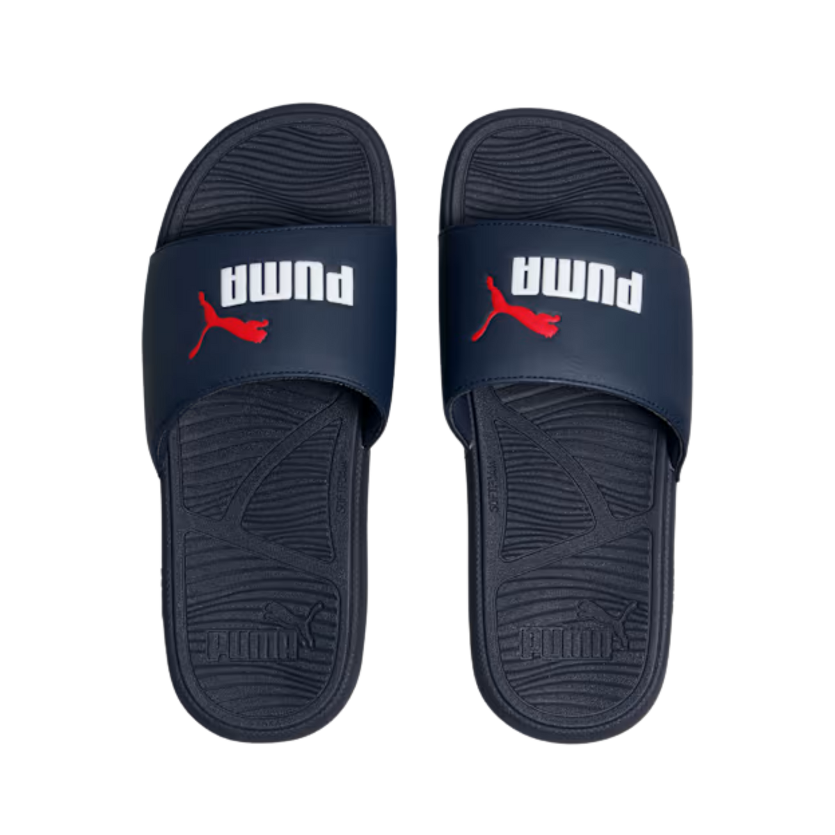 Puma Men Cool Cat 2.0 Slides - Parisian Night White Red