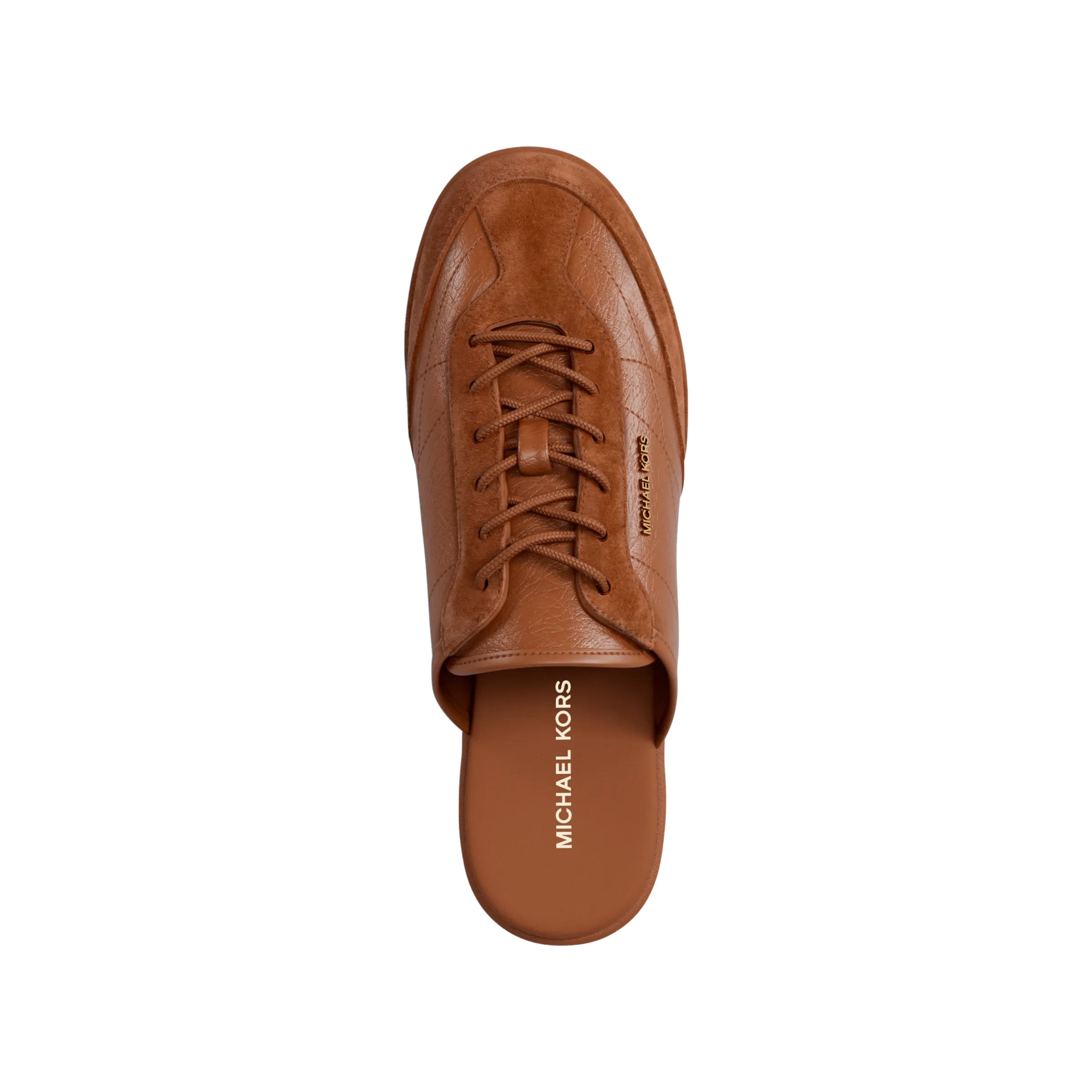 Michael Kors Women Nolan Leather Mule Sneaker - Luggage