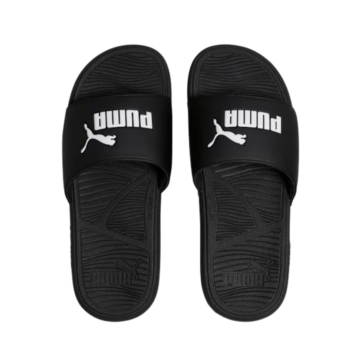Puma Men Cool Cat 2.0 Slides - Black White