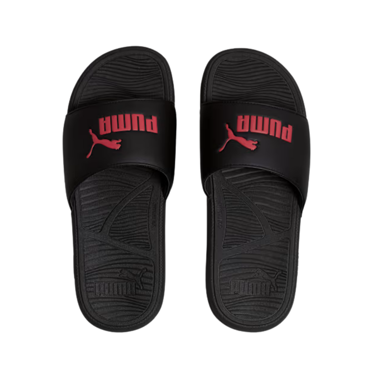 Puma Men Cool Cat 2.0 Slides - Black Red