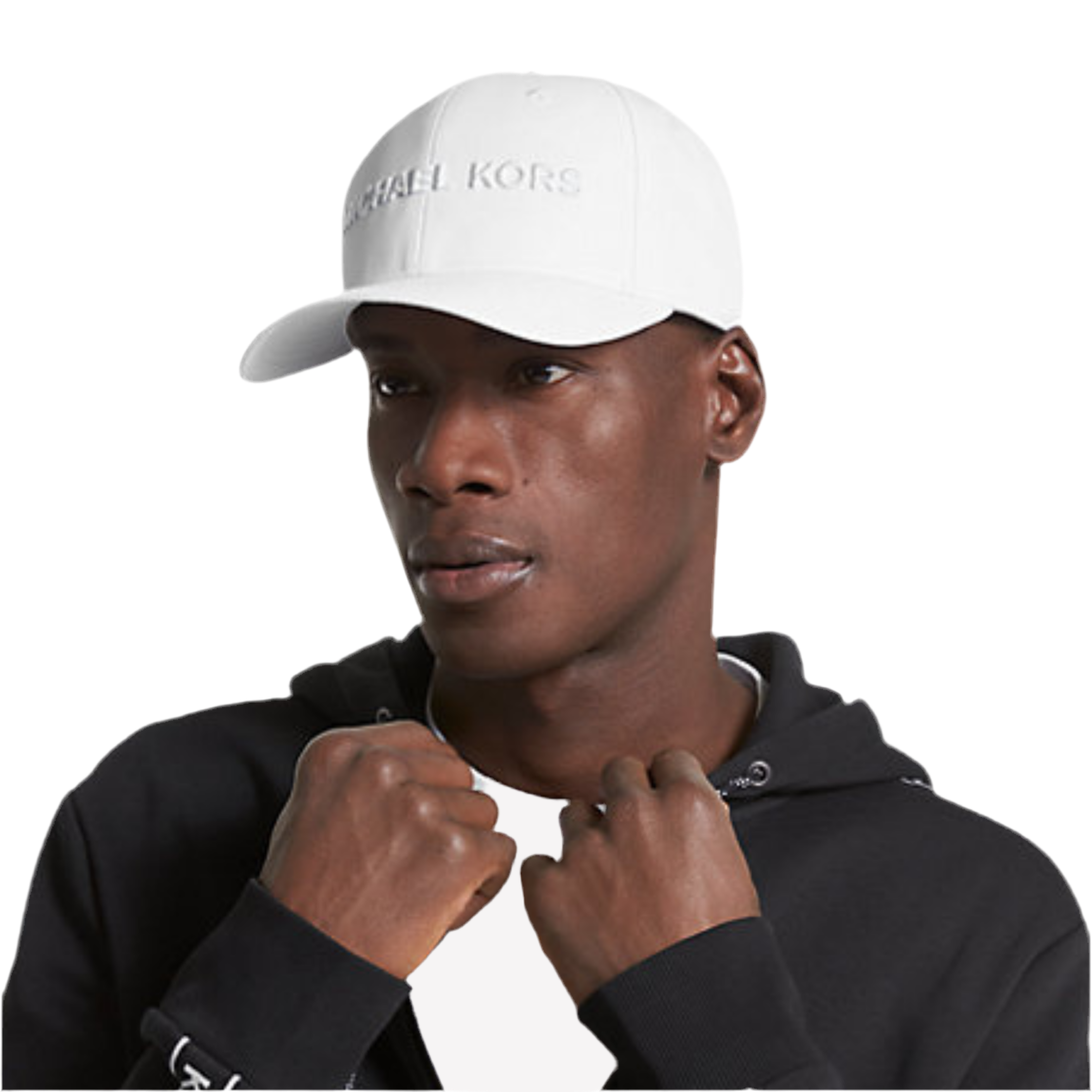 Michael Kors Men Embroidered Baseball Cap -  White