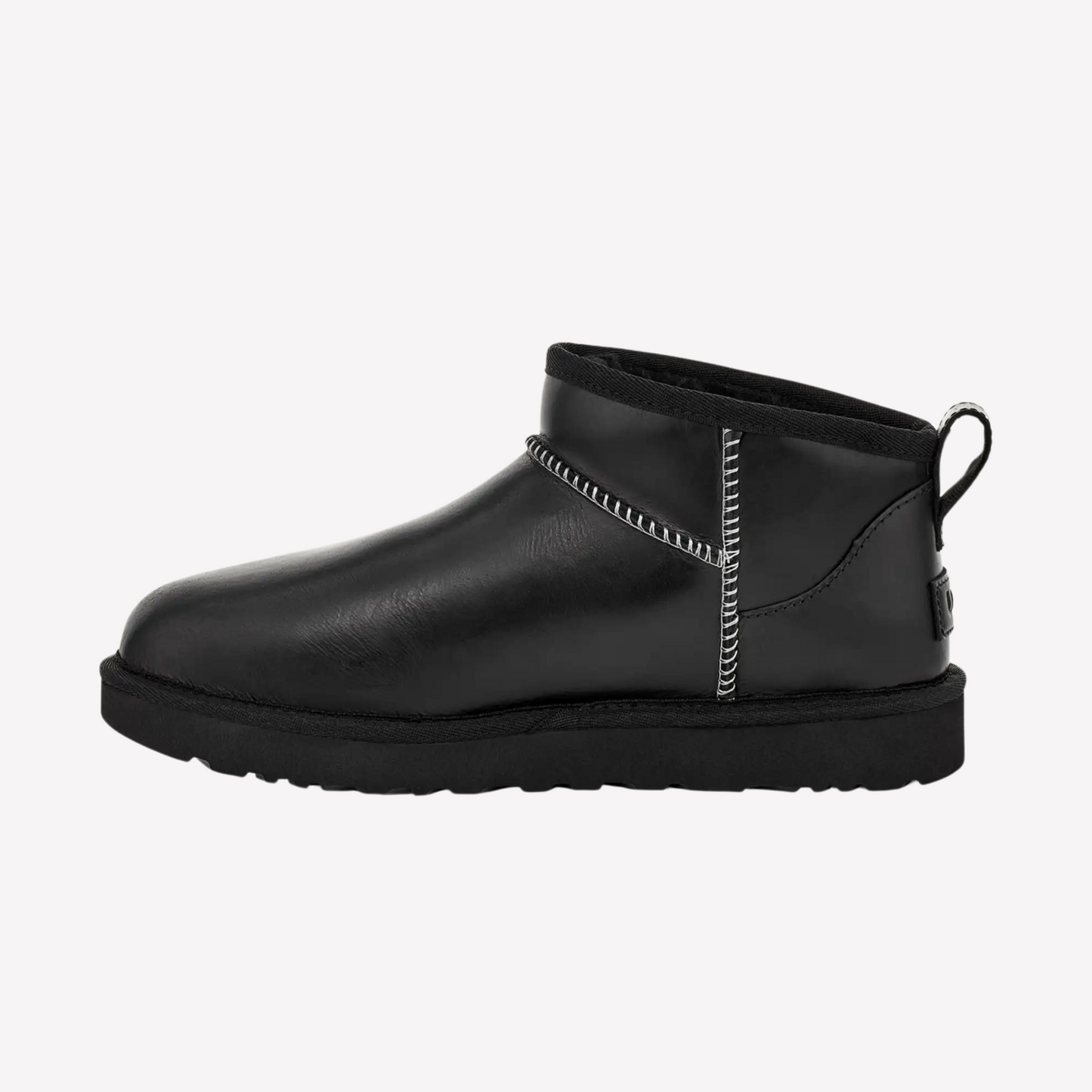 UGG Women Classic Ultra Mini LTHR Regen - Black