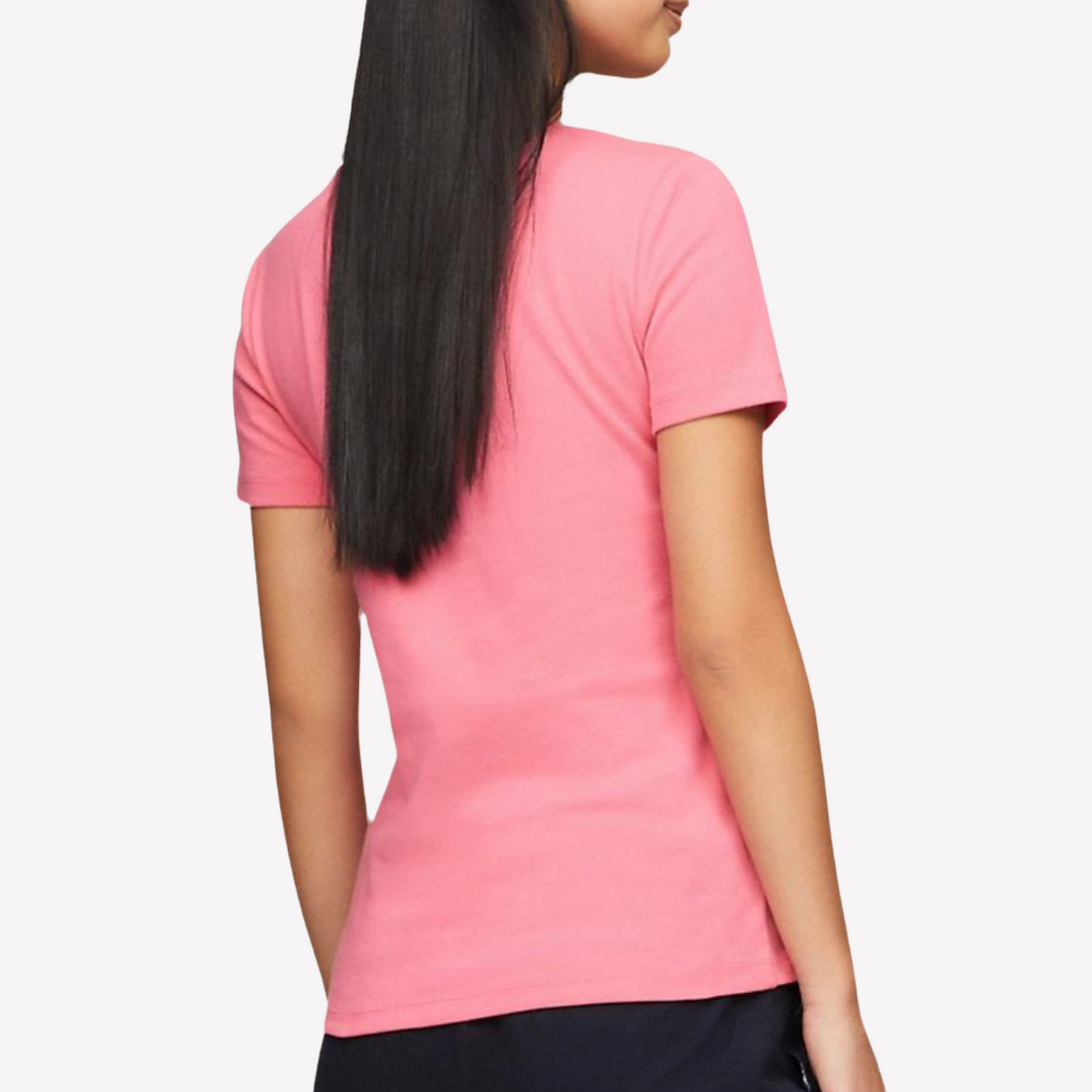 Tommy Hilfiger Women Essential Crewneck T-Shirt - Glamour Pink