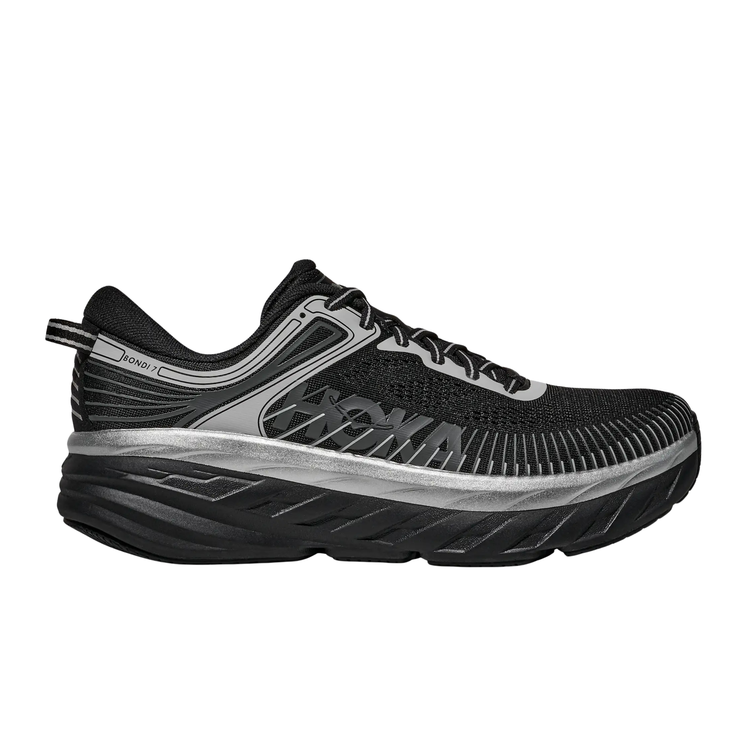 Hoka Men Bondi 7 - Black Stardust
