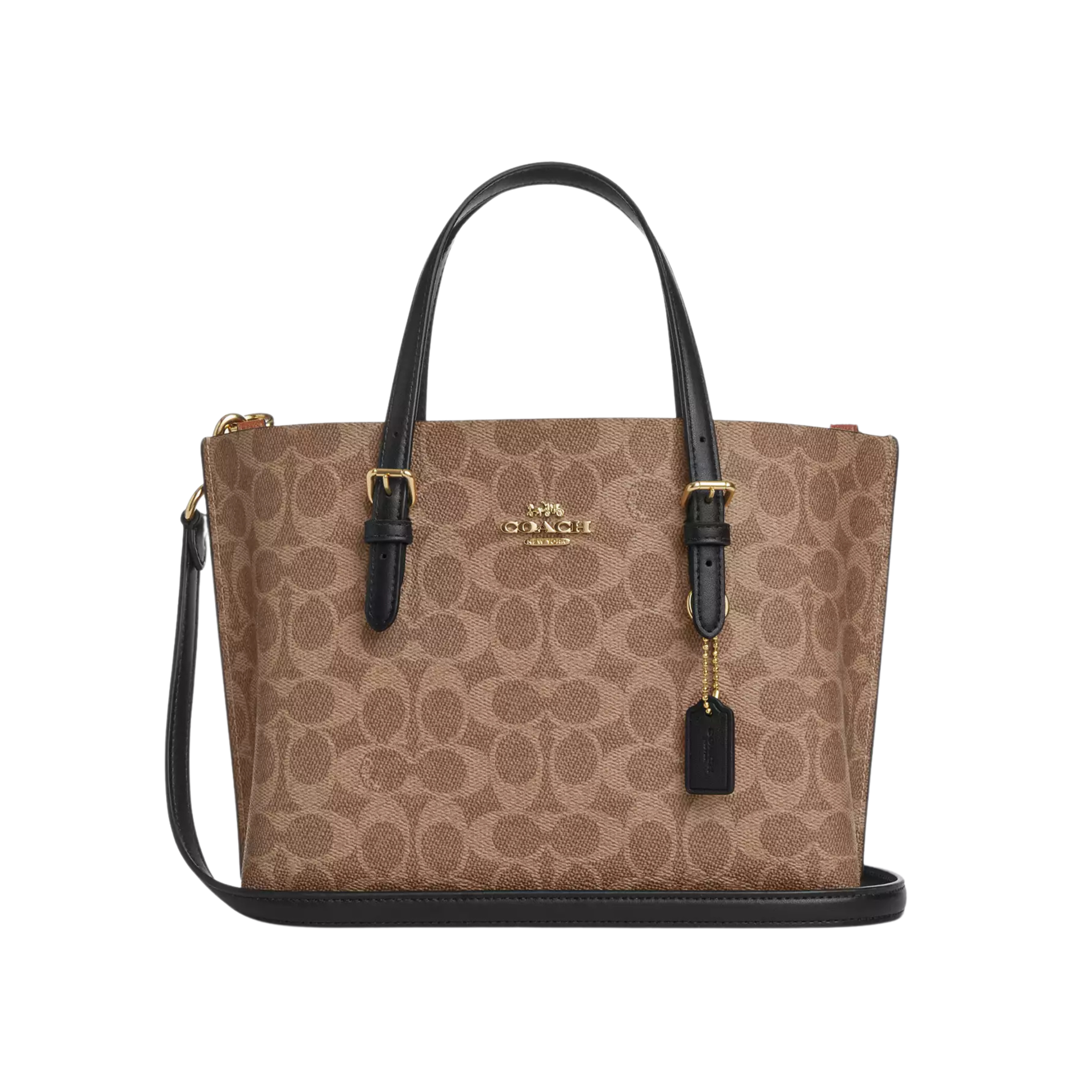 COACH Mollie Tote Bag - Tan Black
