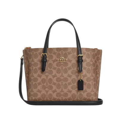 COACH Mollie Tote Bag - Tan Black