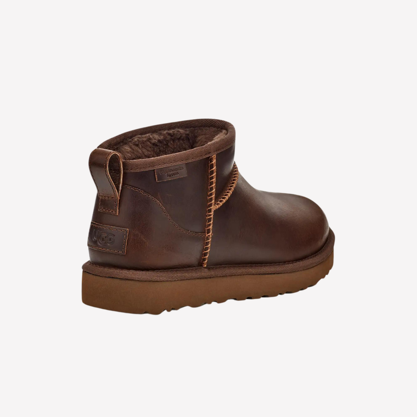 UGG Women Classic Ultra Mini LTHR Regen - Ironwood