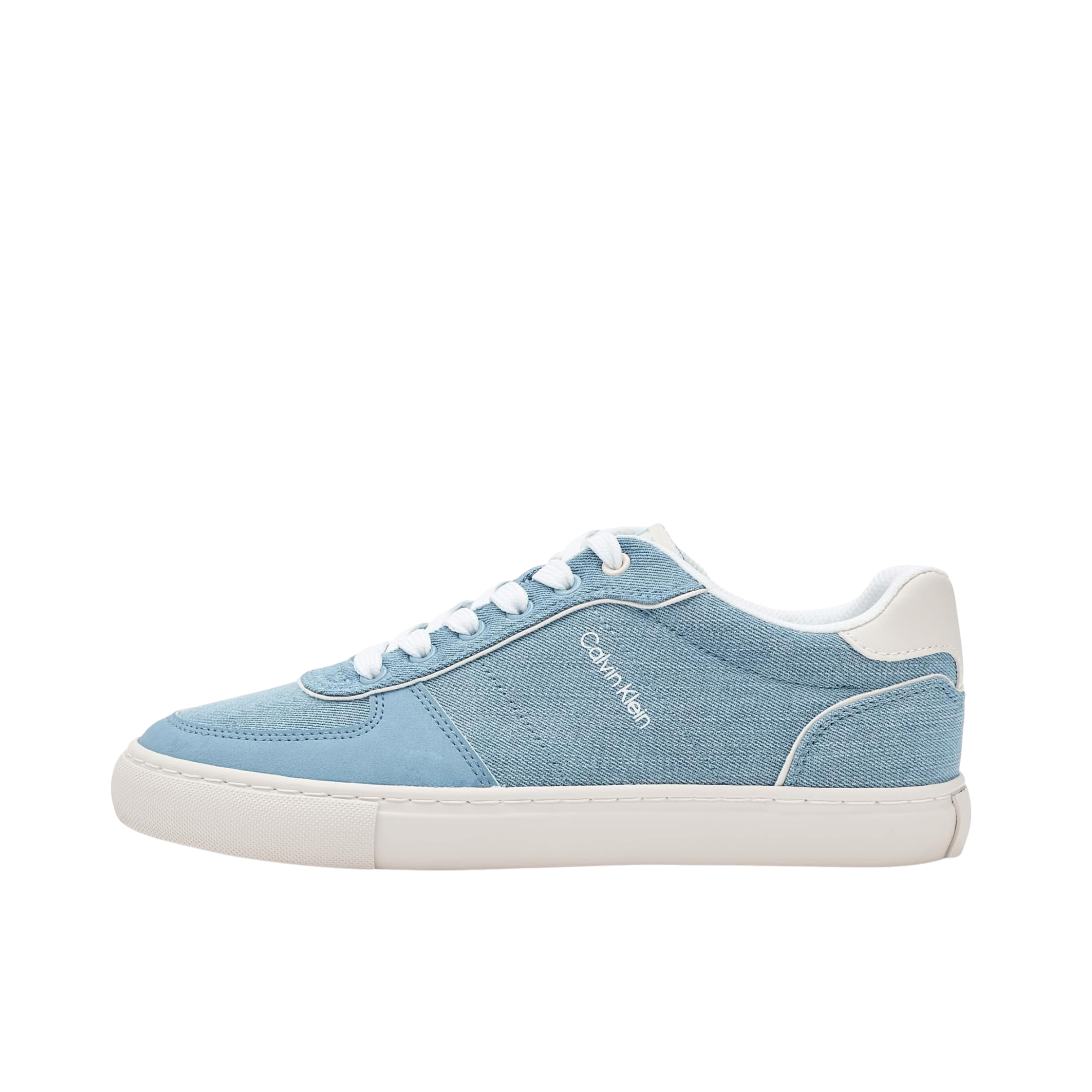 Calvin Klein Women Caspian Sneaker - Medium Blue Denim White