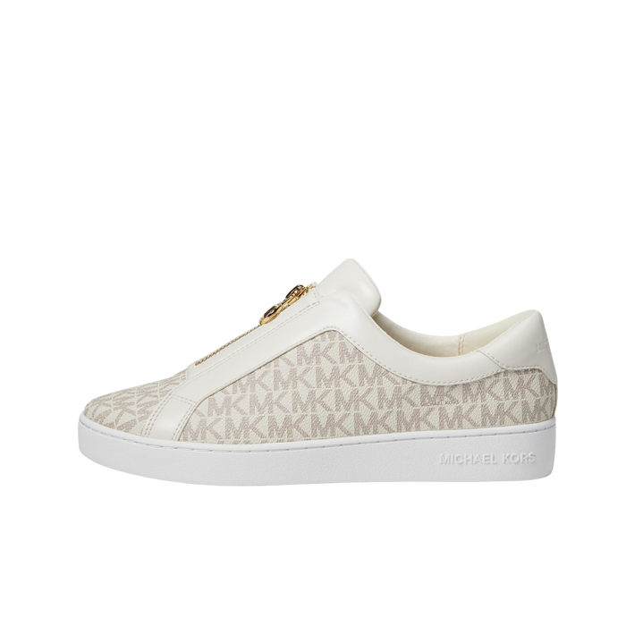 Michael Kors Women Keaton Zip Up Sneaker - Vanilla