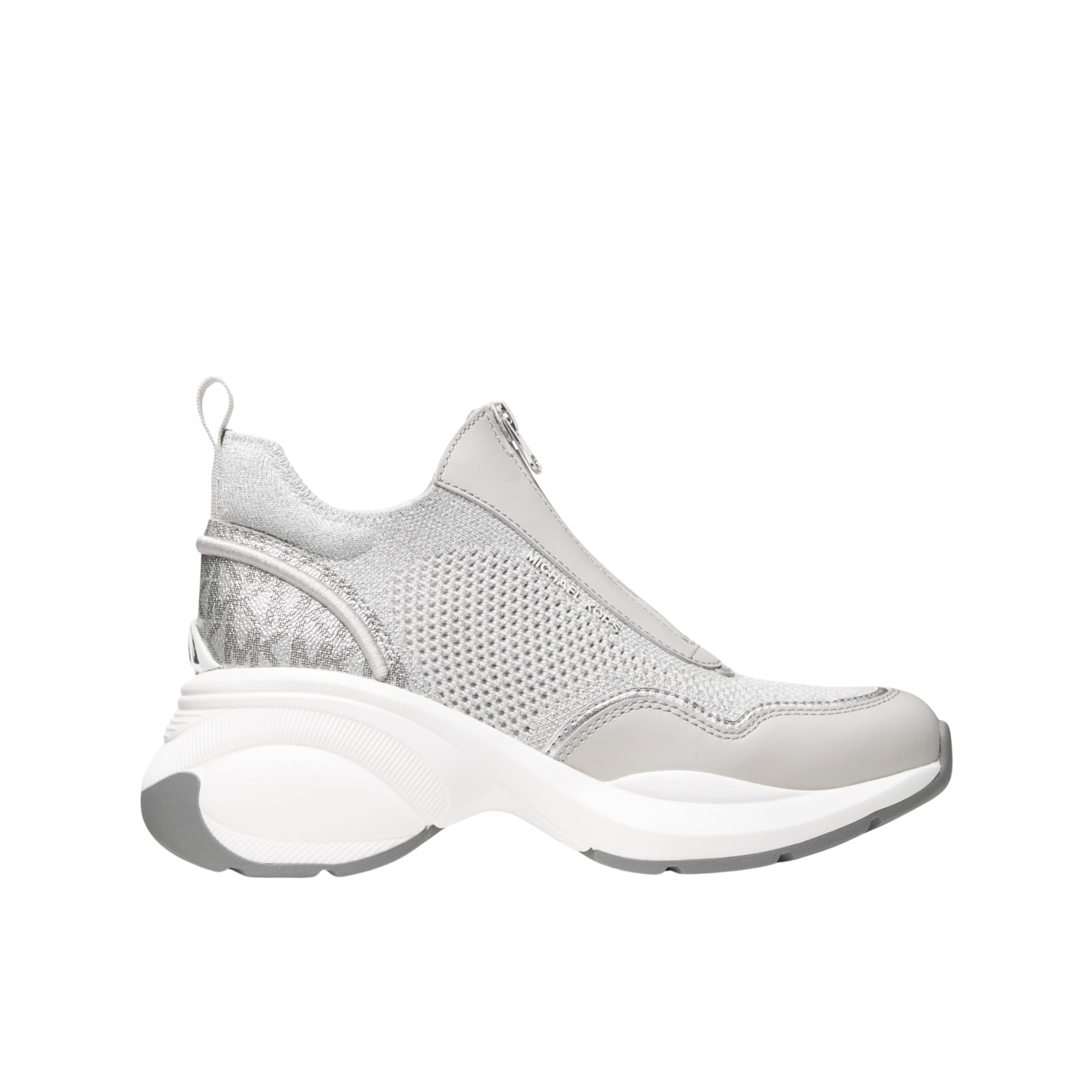 Michael Kors Women Zuma Slip On Trainer - Silver