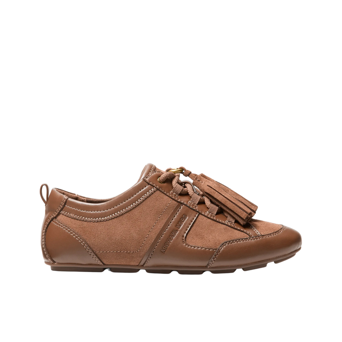 Michael Kors Women Keely Tassel Suede Trainer - Luggage