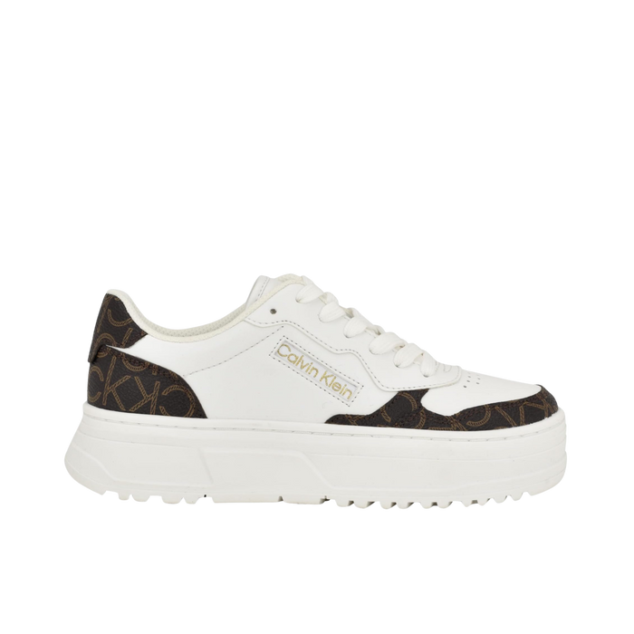 Calvin Klein Women Karyne Sneaker - White Brown
