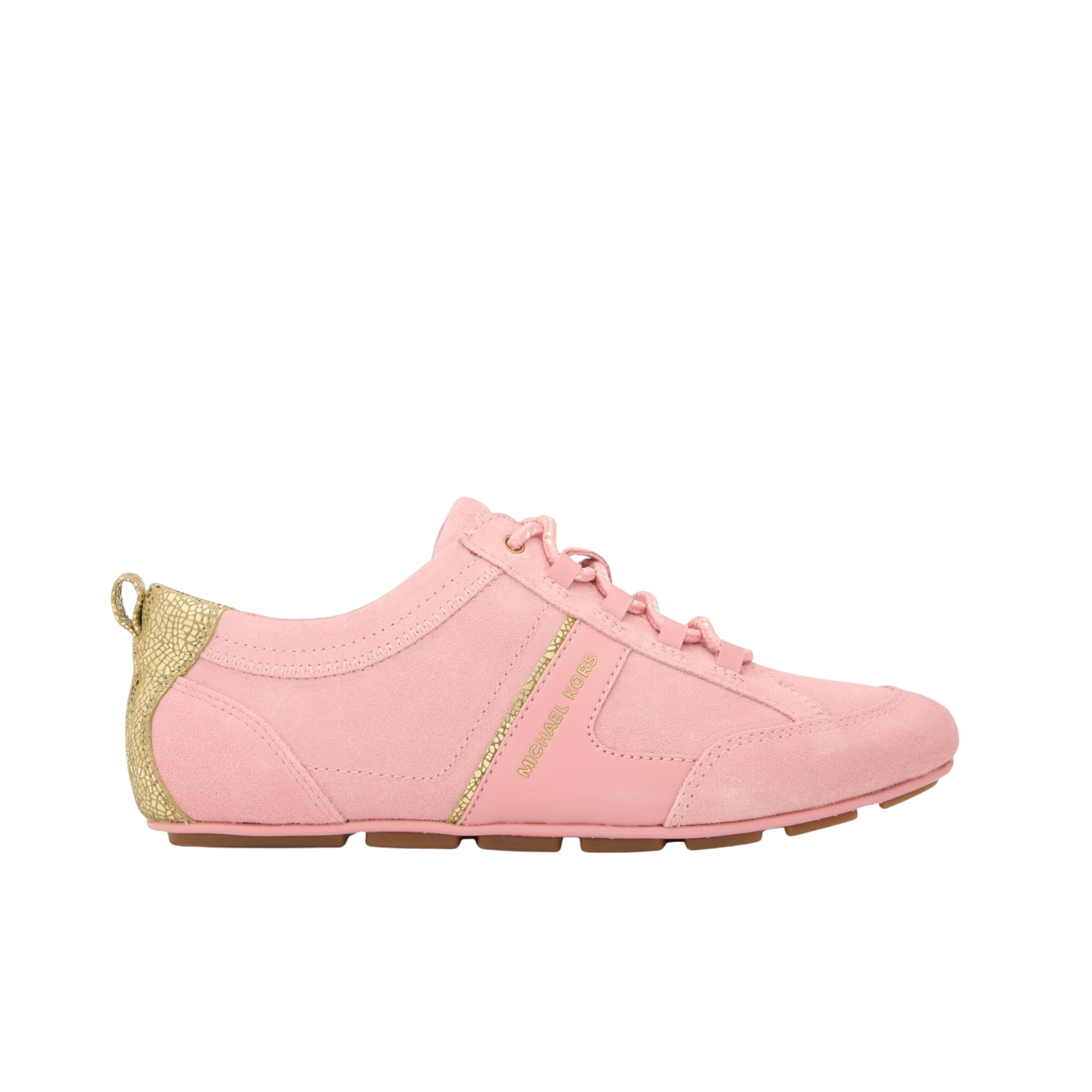 Michael Kors Women Keely Suede Leather Trainer - Primrose