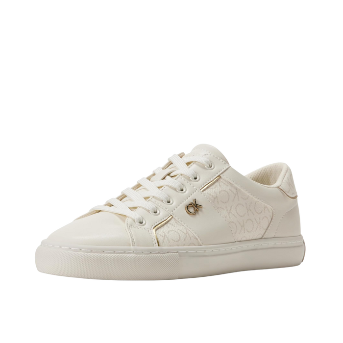 Calvin Klein Women Charie Sneaker - Ivory Logo