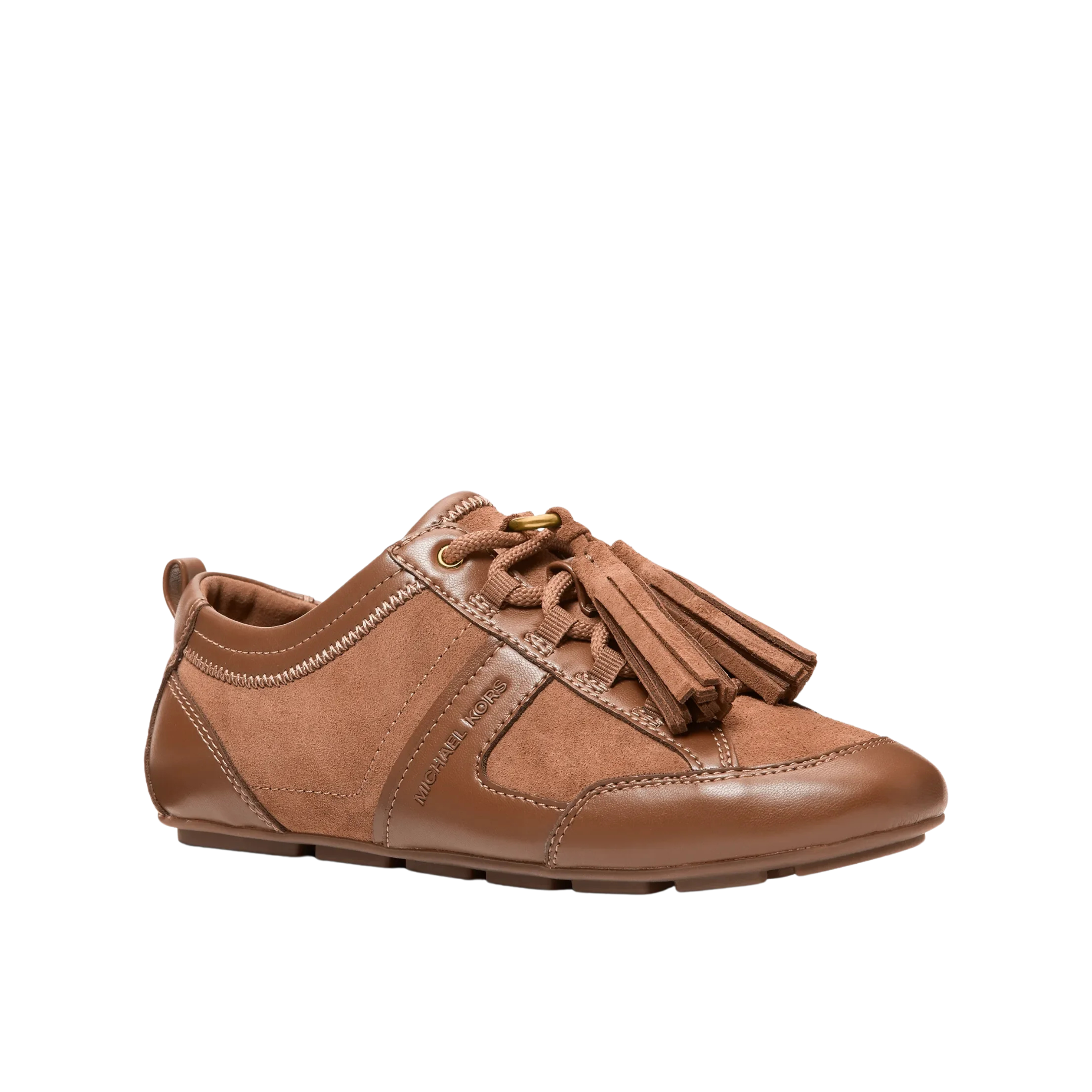 Michael Kors Women Keely Tassel Suede Trainer - Luggage