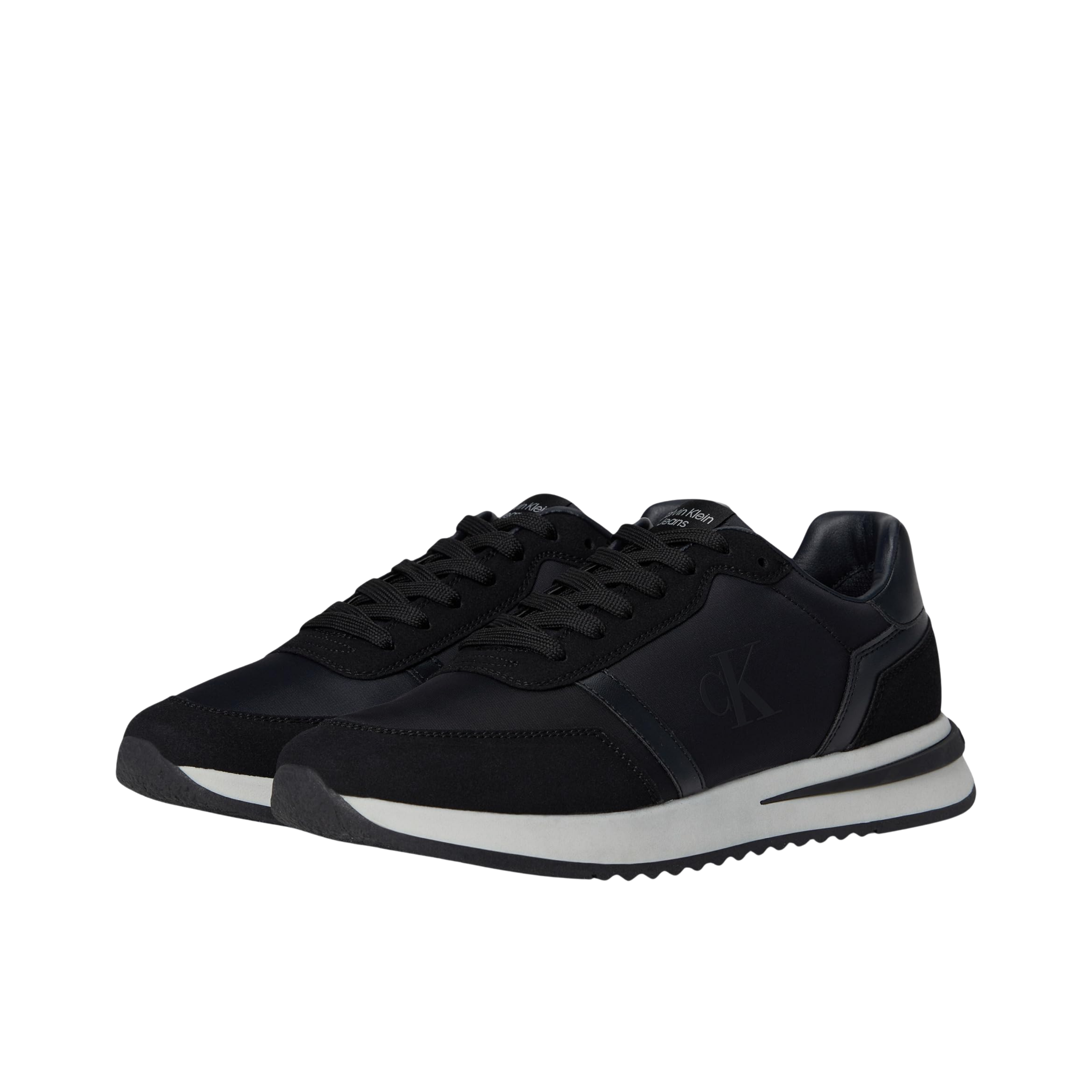 Calvin Klein Men Picio Monogram Logo Sneaker - Black