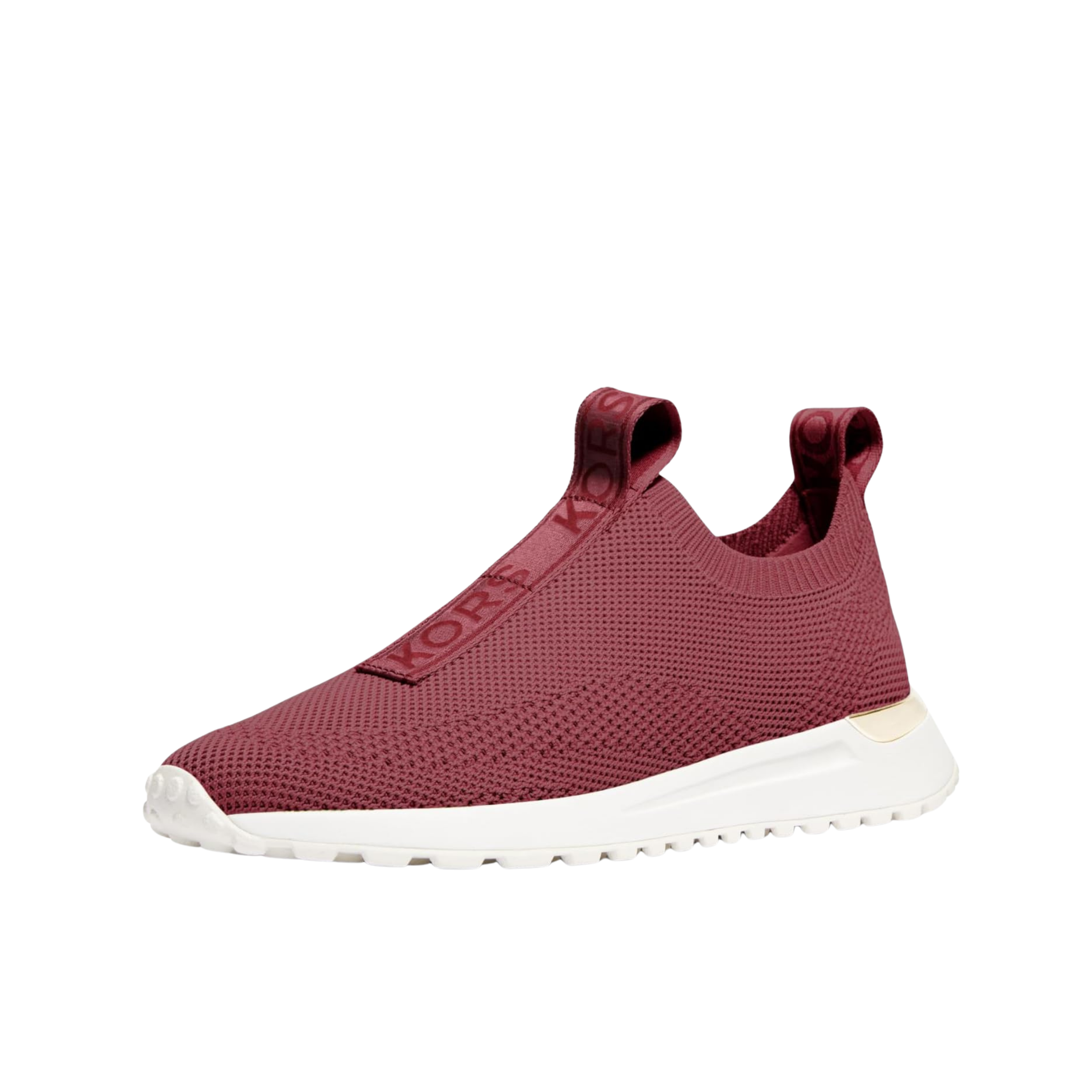 Michael Kors Women Bodie Knit Slip On Sneaker - Deep Red