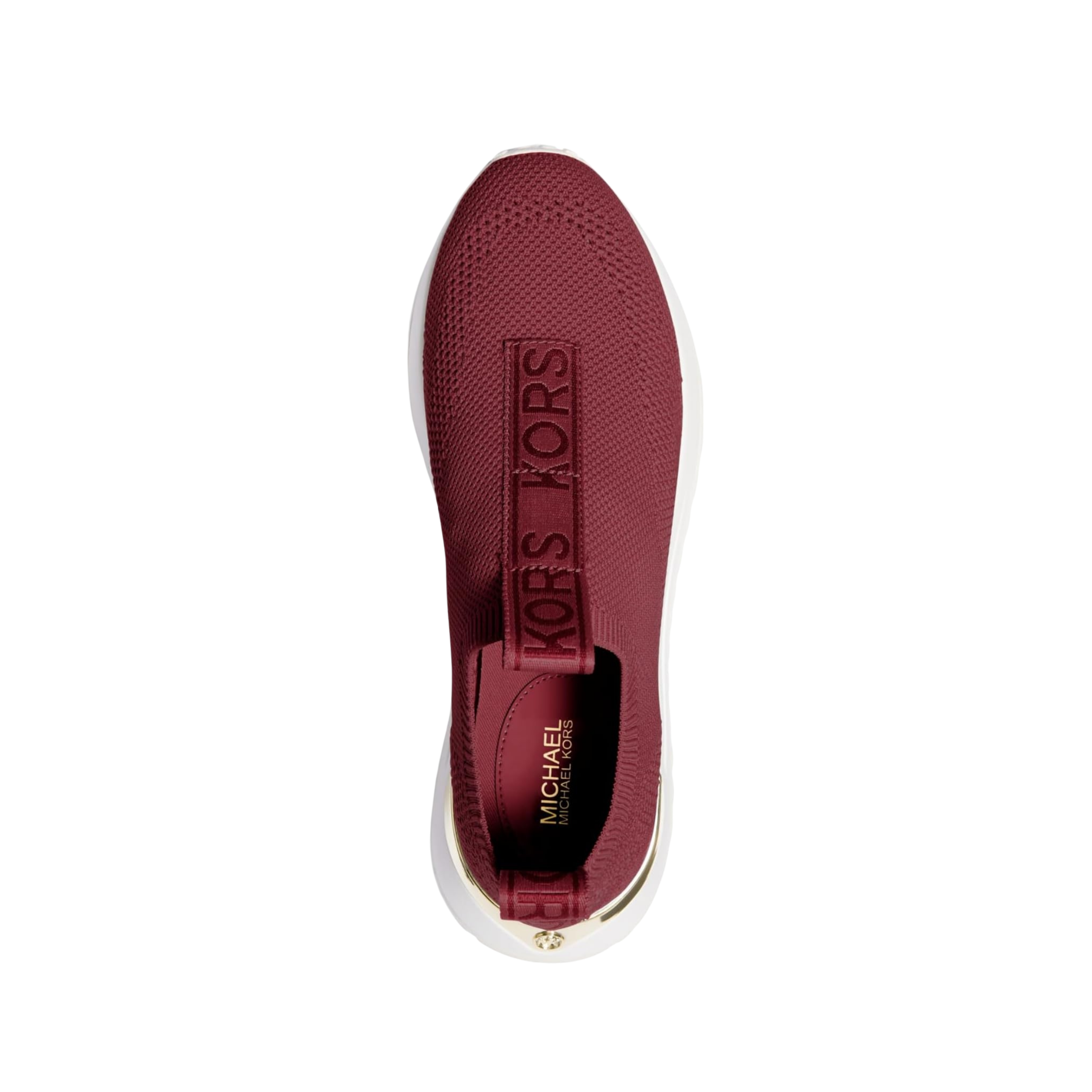 Michael Kors Women Bodie Knit Slip On Sneaker - Deep Red