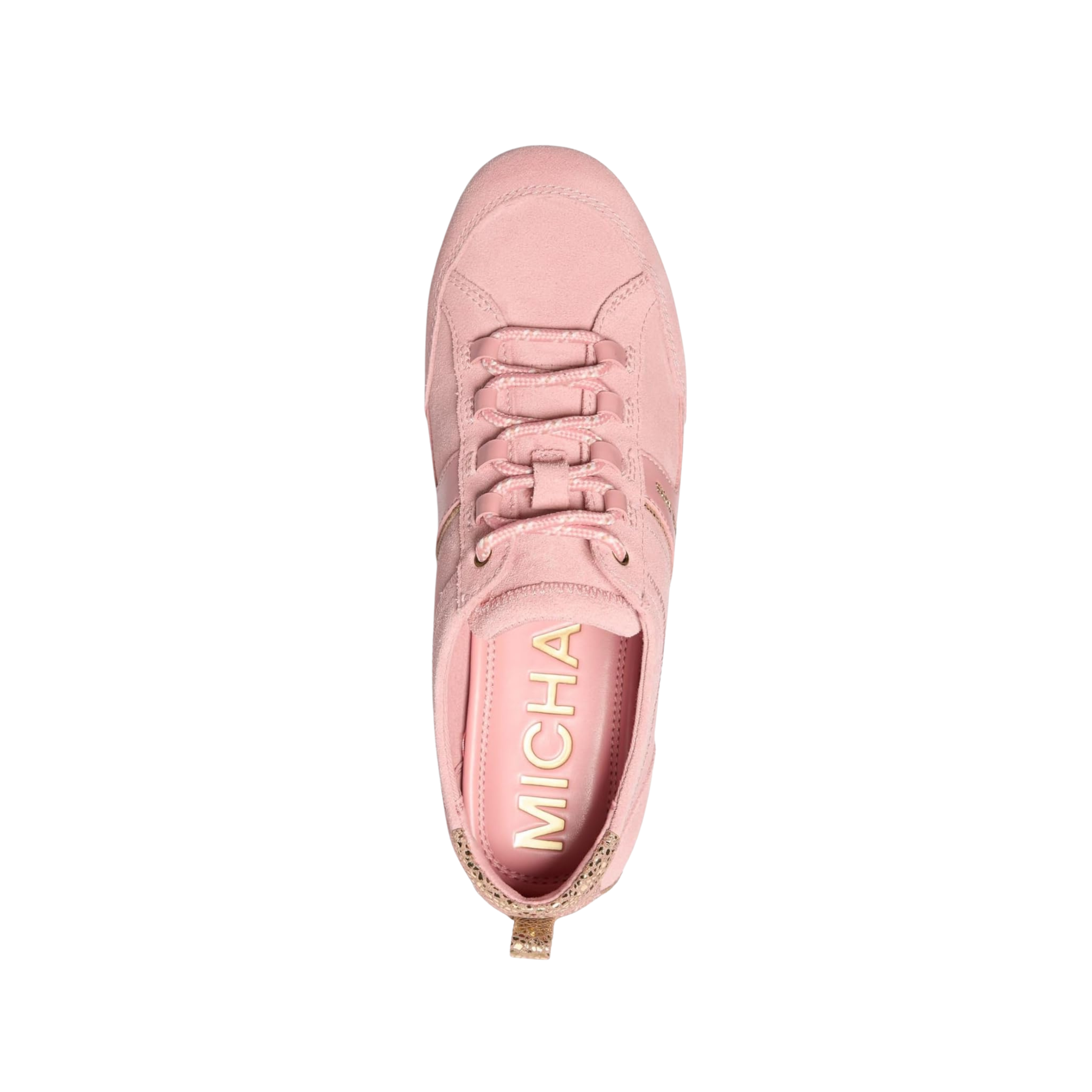 Michael Kors Women Keely Suede Leather Trainer - Primrose