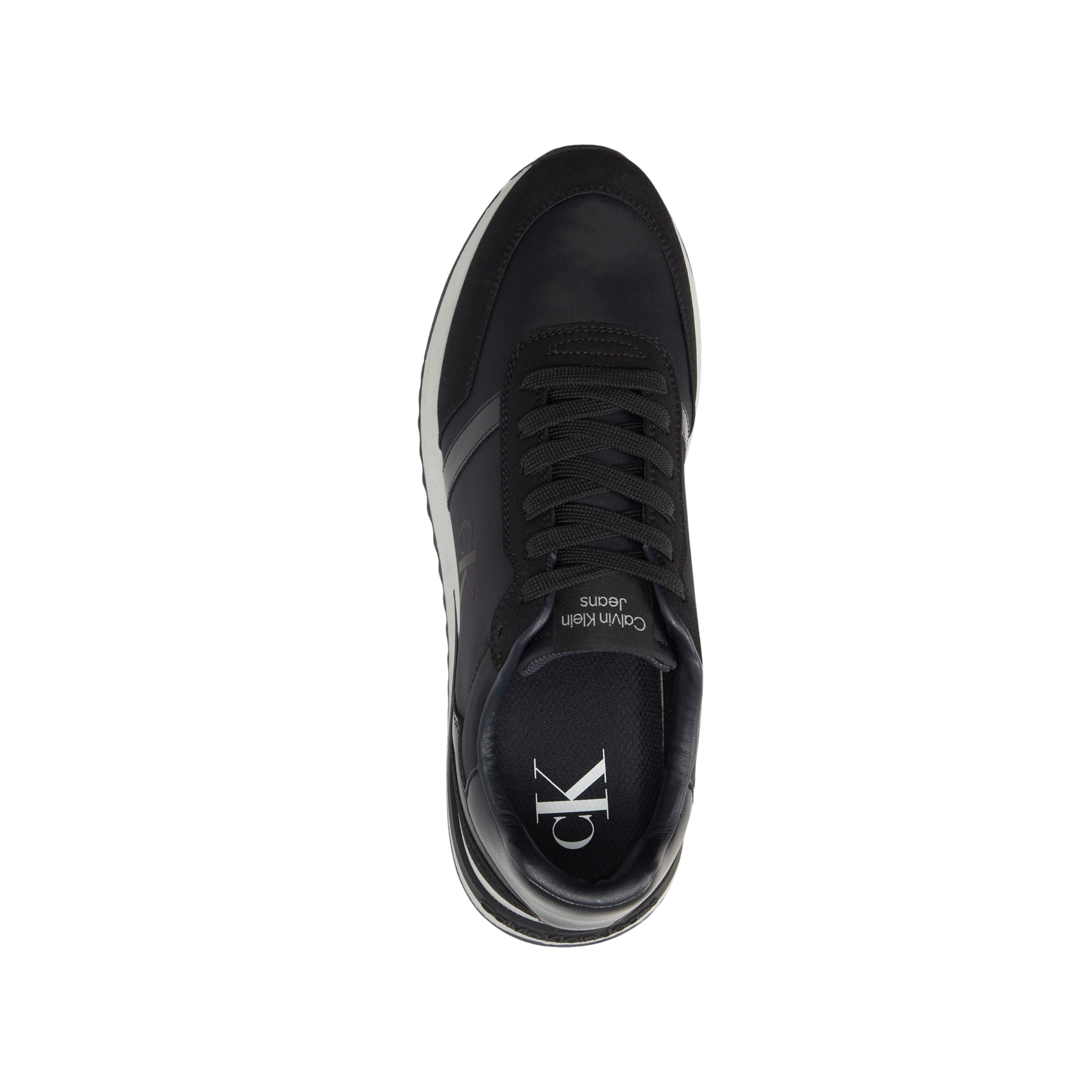 Calvin Klein Men Picio Monogram Logo Sneaker - Black