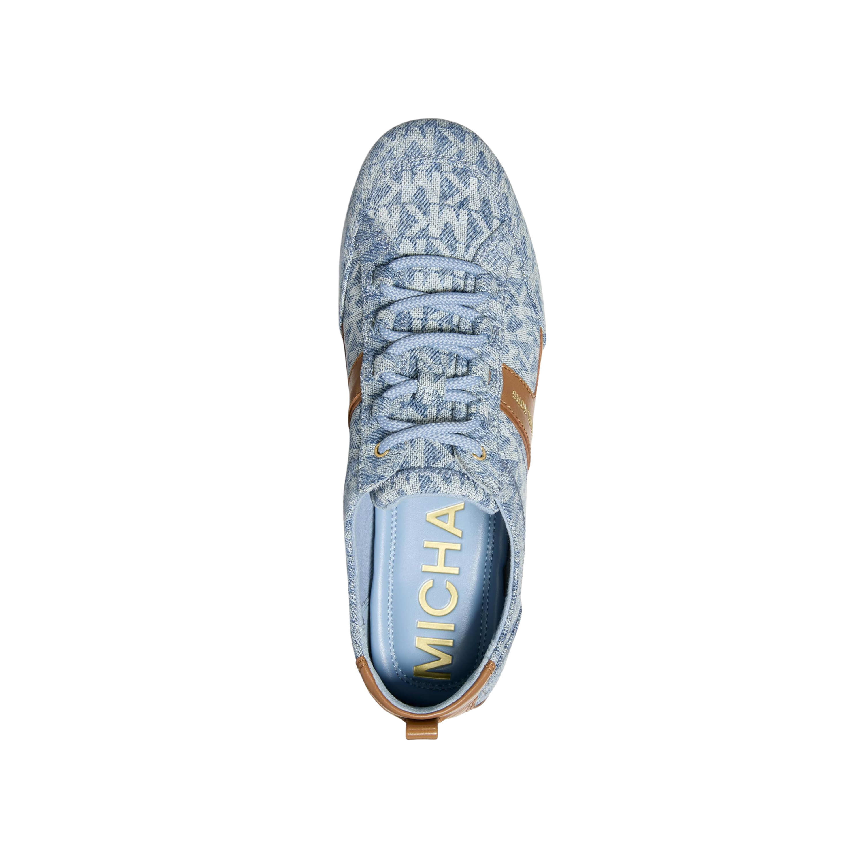 Michael Kors Women Keely Leather Trainer - New Horizon Wash