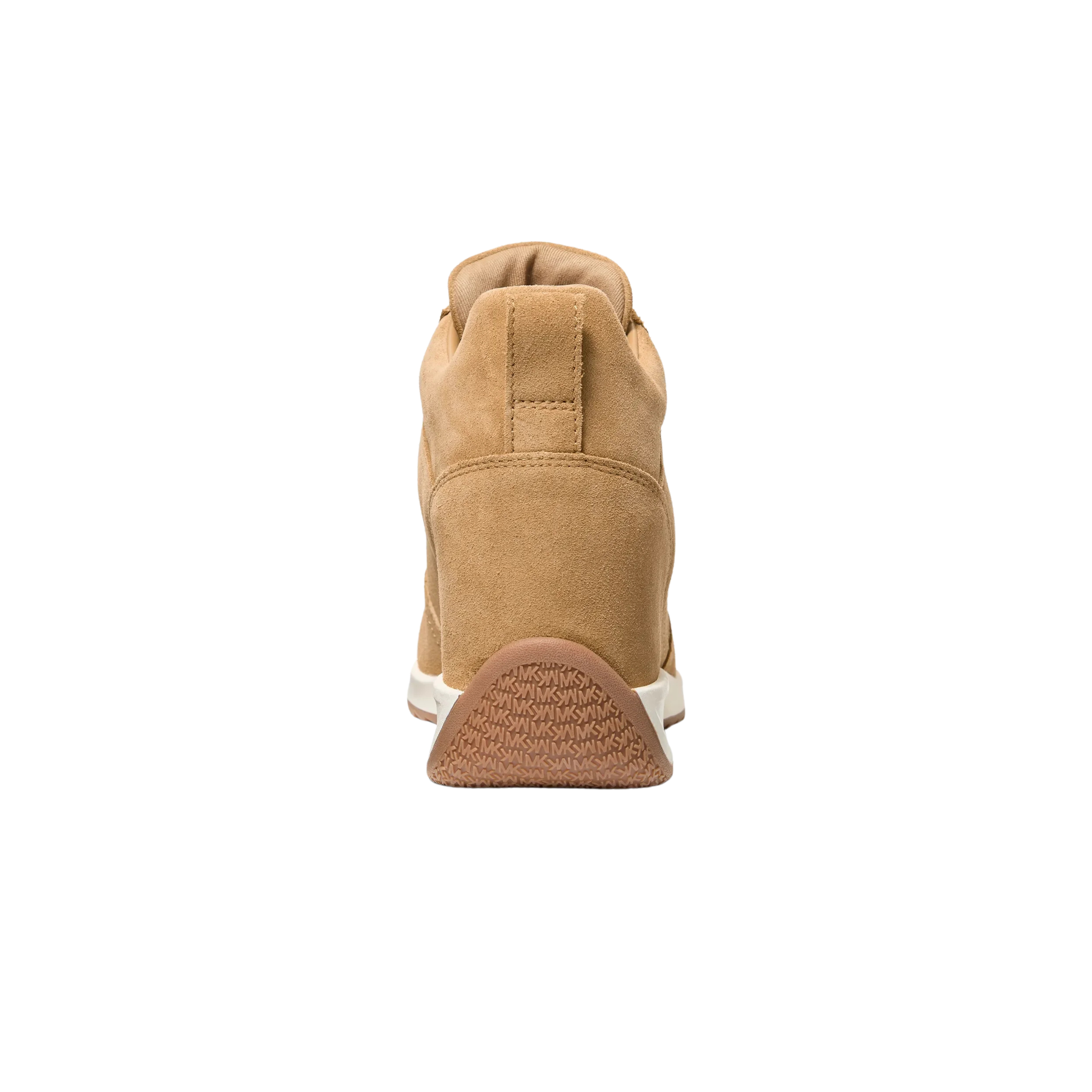 Michael Kors Women Nikko S2 Suede Wedge Trainer - Burnt Khaki