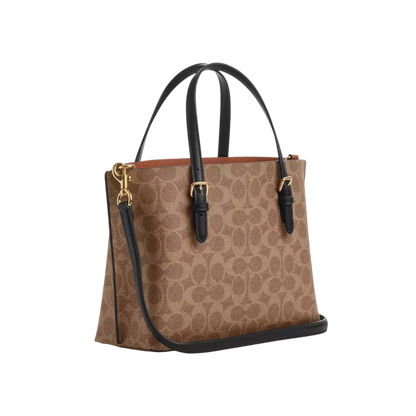 COACH Mollie Tote Bag - Tan Black