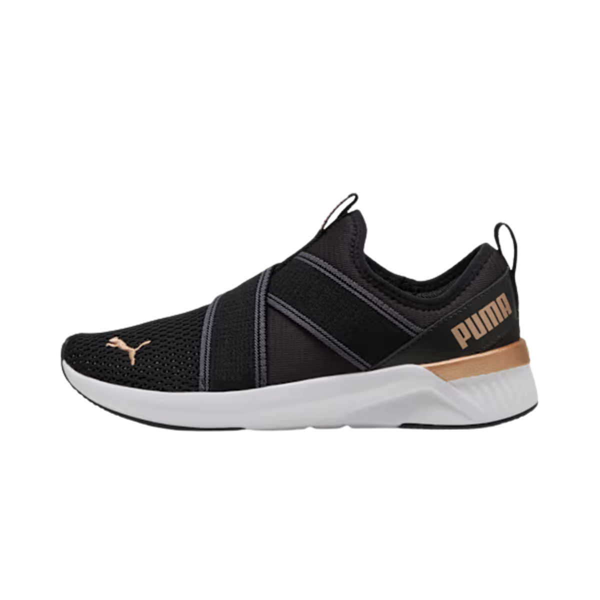 Puma Women Softride Harli Sneakers - Black White Gold