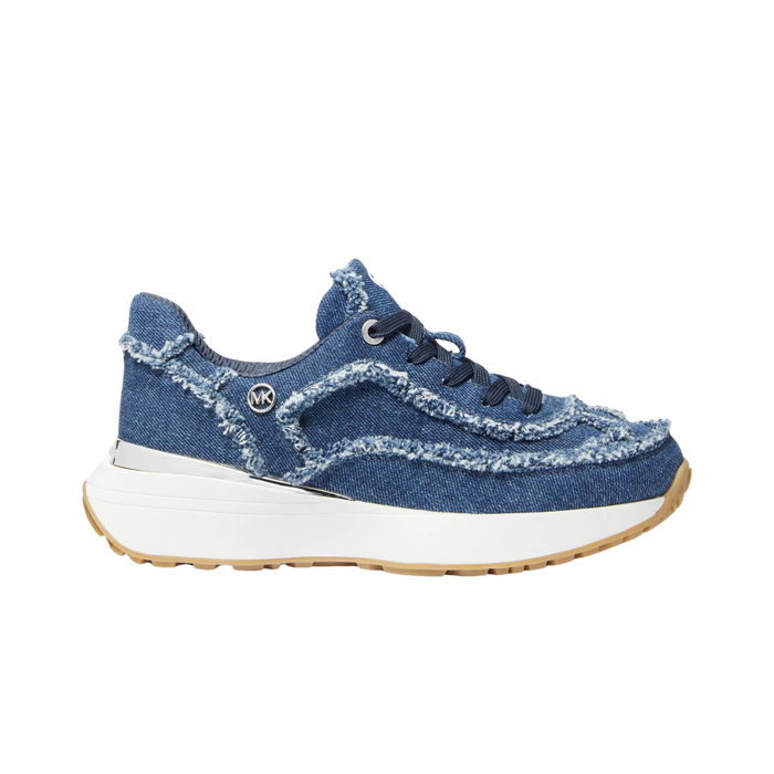 Michael Kors Women Ari Frayed Trainer Sneakers - Denim