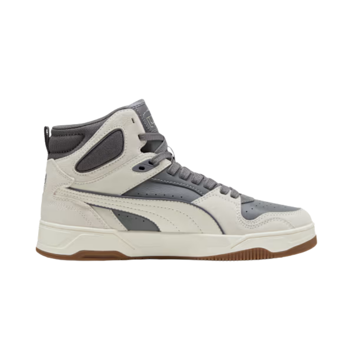 Puma Men Rebound Break Mid Sneakers - Cool Dark Gray Vapor Gray Gum