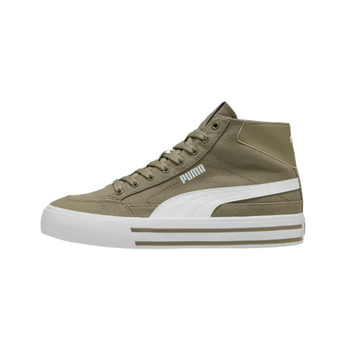 Puma Men Court Classic Vulcanized Formstrip Sneakers - Velvet Moss White