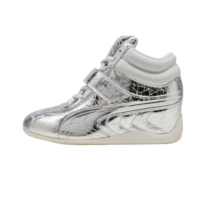 Puma Women Speedcat Wedge Luster Sneakers - Silver Vapor Gray