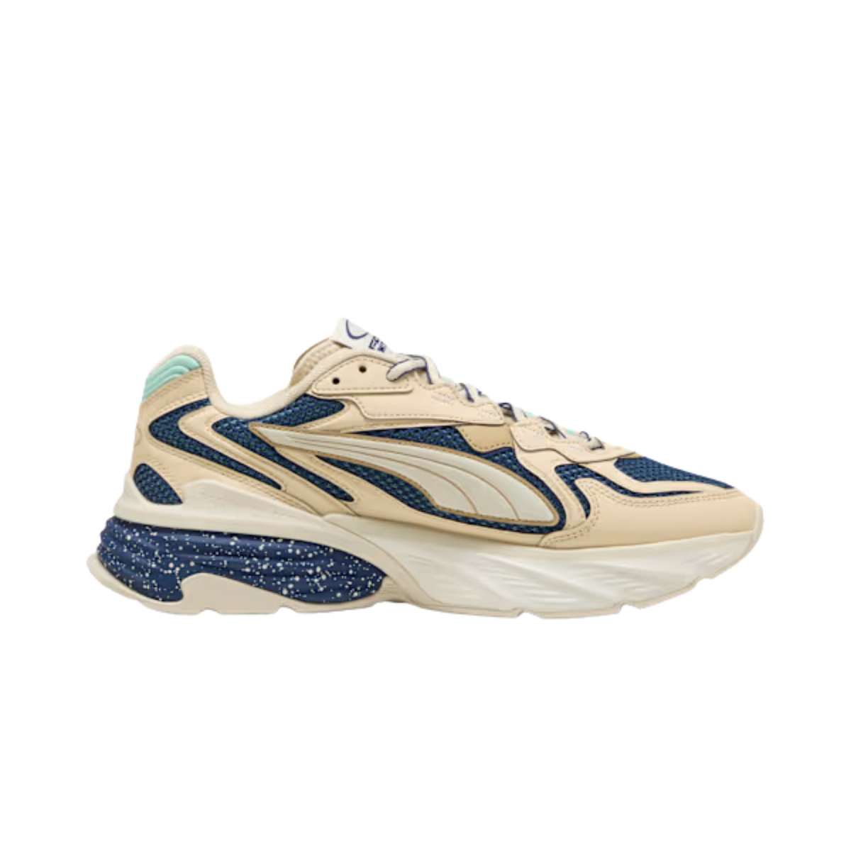 Puma Men Fade Sneakers - Canvas Blue Jewel Alpine Snow