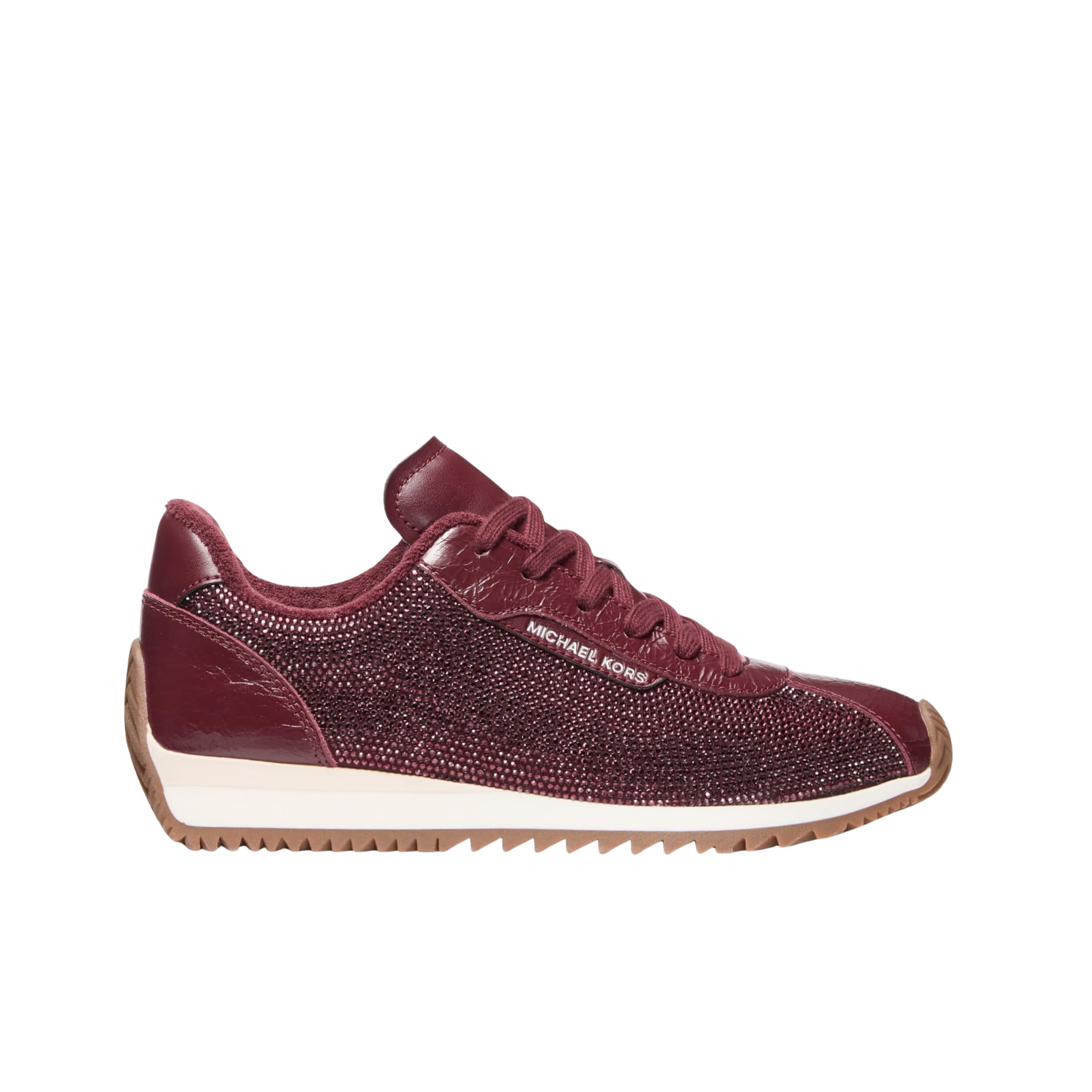 Michael Kors Women Rhodes Leather Trainer - Oxblood