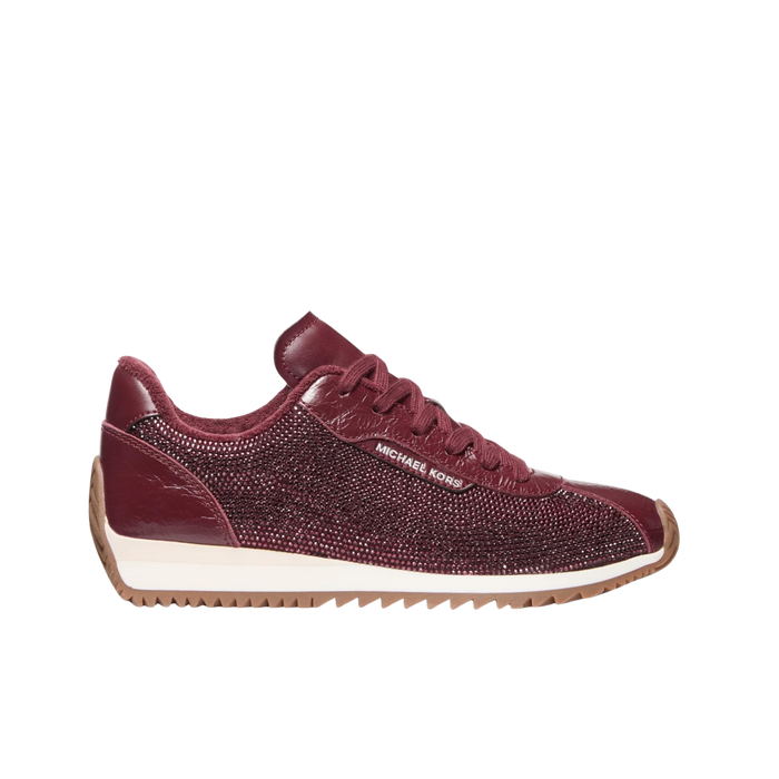Michael Kors Women Rhodes Leather Trainer - Oxblood