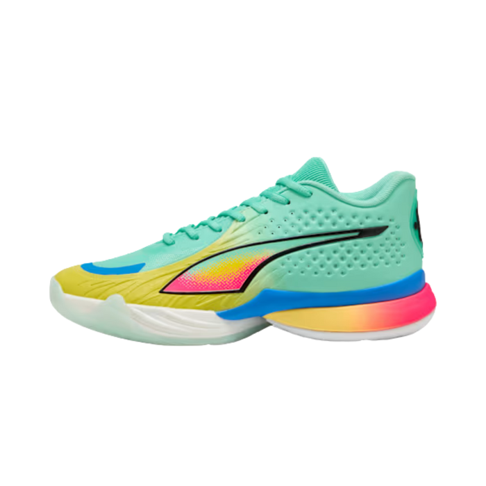 Puma Women Stewie 5 Turbo Basketball Shoes - Mint Jelly Black Lemon Crush