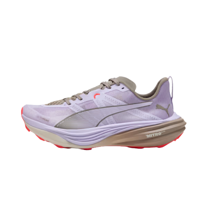 Puma Women Deviate NITRO™ Elite Trail - Light Lavender Mouse Gray-Ultra Red