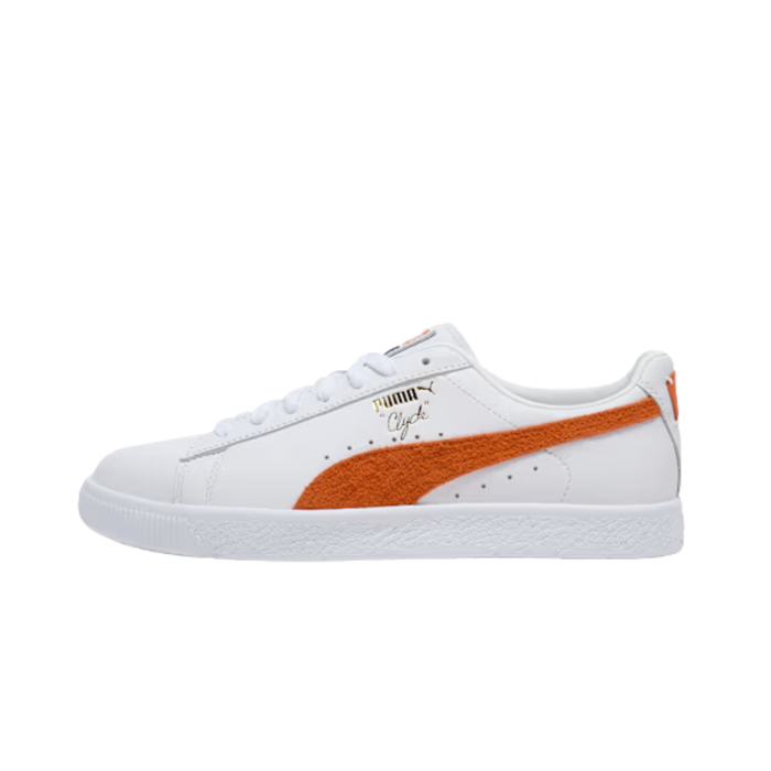 Puma Men Clyde Base Sneakers - White Maple Syrup