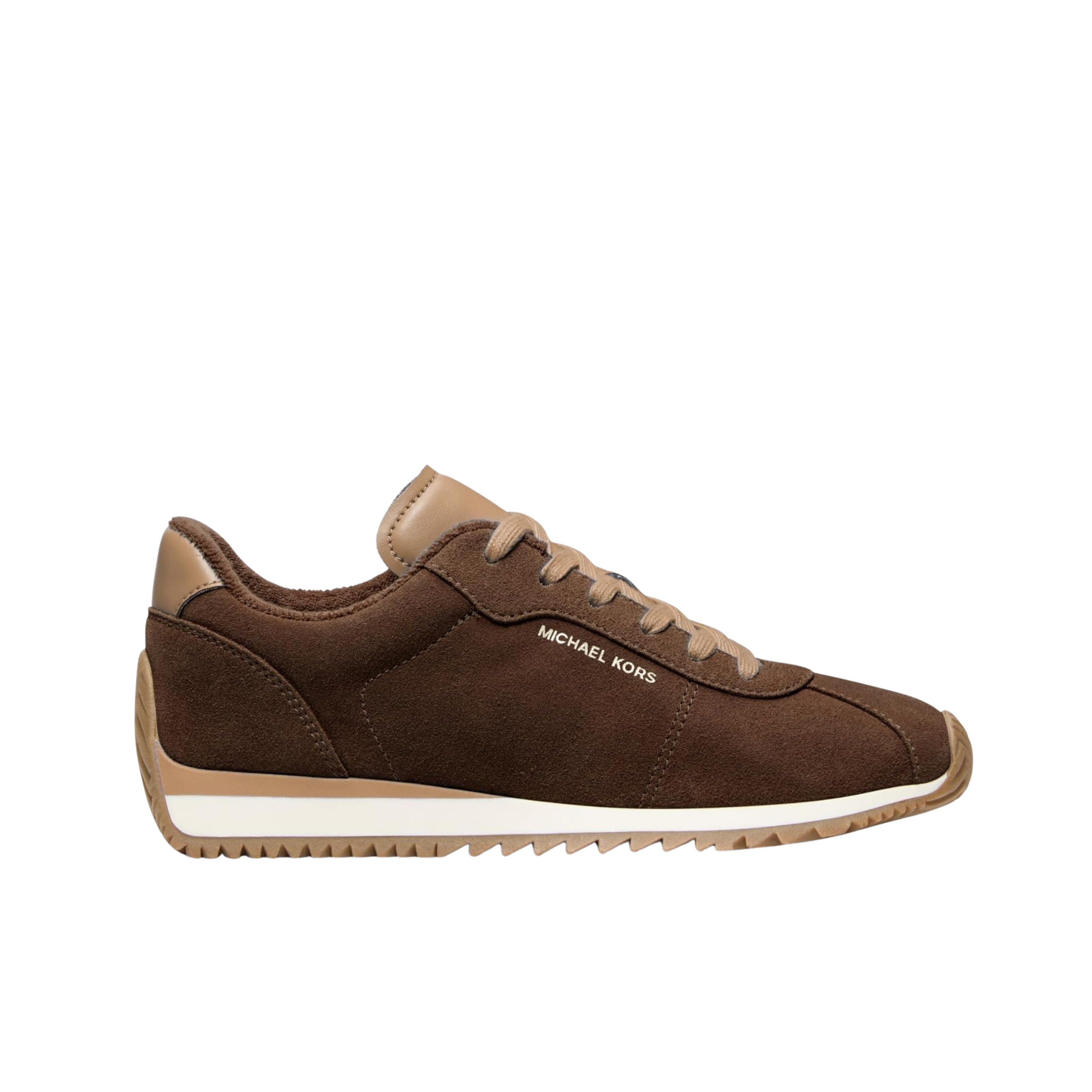 Michael Kors Women Rhodes Color Suede Trainer - Chocolate Multi