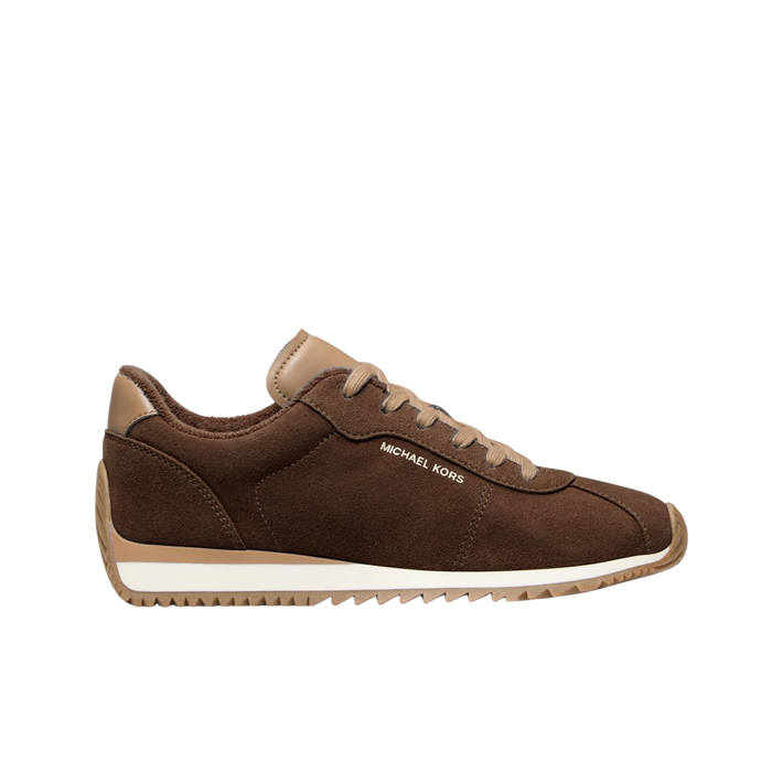 Michael Kors Women Rhodes Color Suede Trainer - Chocolate Multi