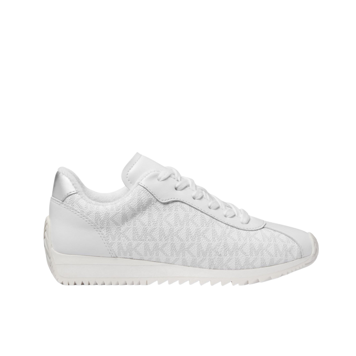 Michael Kors Women Rhodes Signature Logo Trainer - Bright White