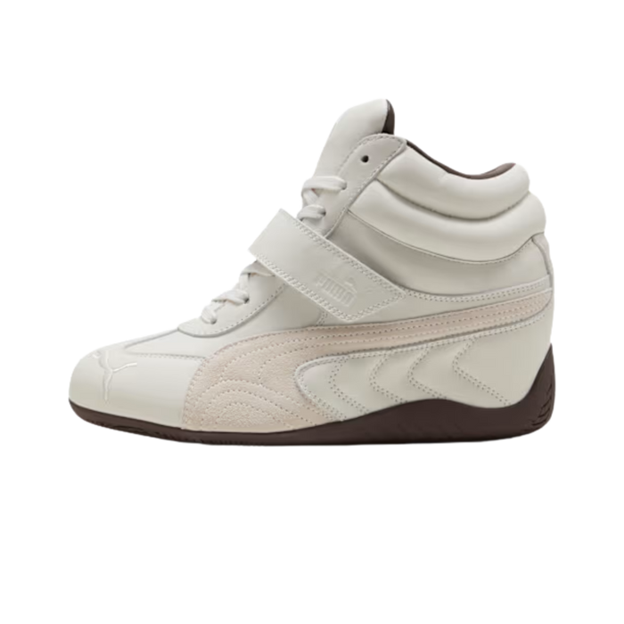 Puma Women Speedcat Wedge Leather Sneakers - Vapor Gray White