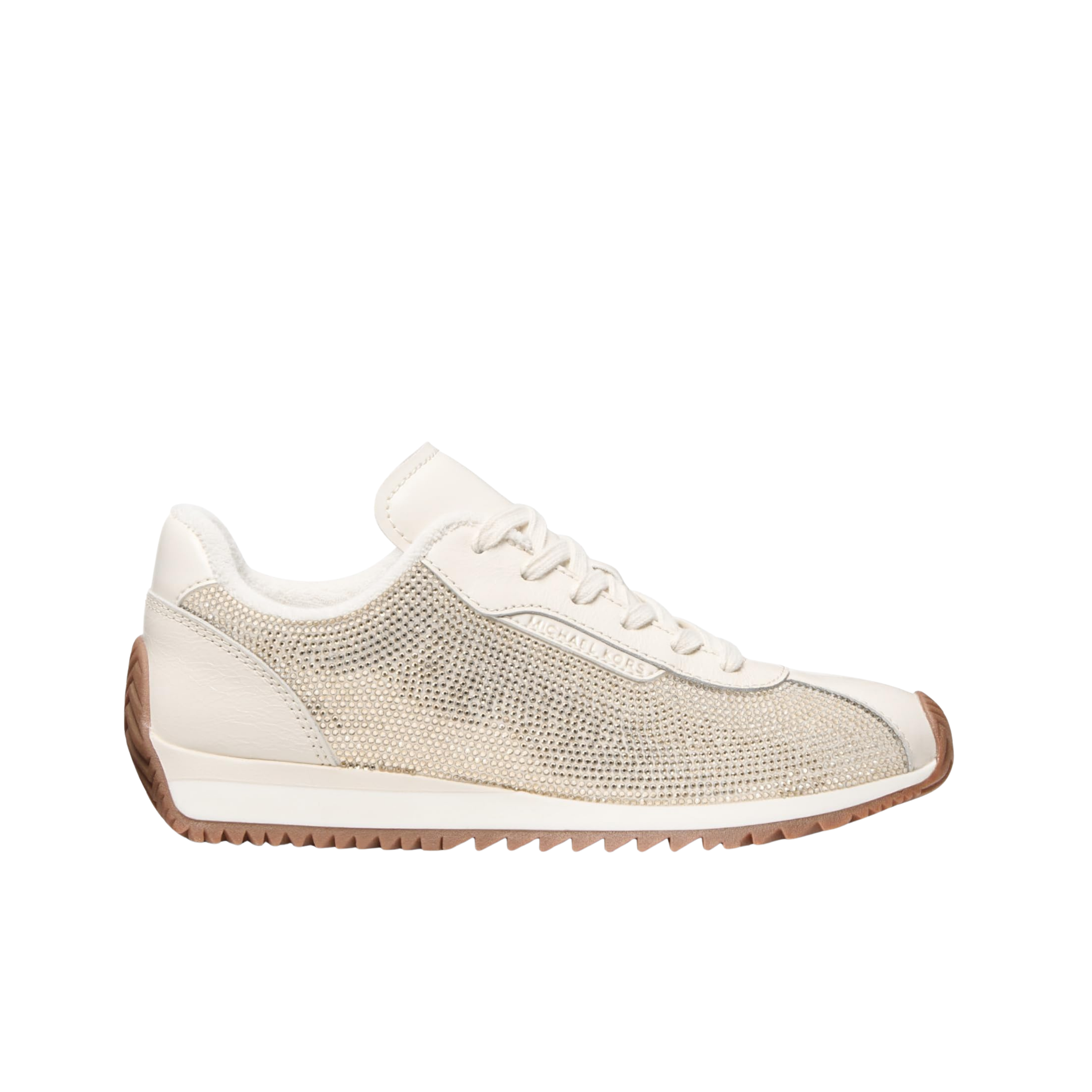 Michael Kors Women Rhodes Leather Trainer - Light Cream