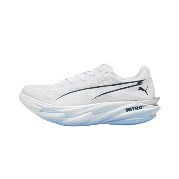 Puma Women Deviate NITRO™ Elite 4 - White Chambray Blue Persian Blue