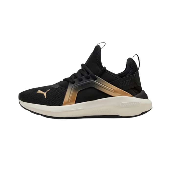 Puma Women Softride Enzo 5 Metallic - Black Warm White Gold