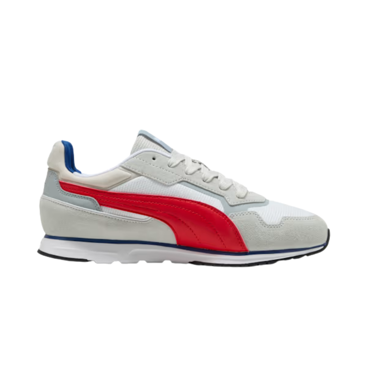 Puma Men Softride ST Miler Sneakers - Cool Light Gray For All Time Red White