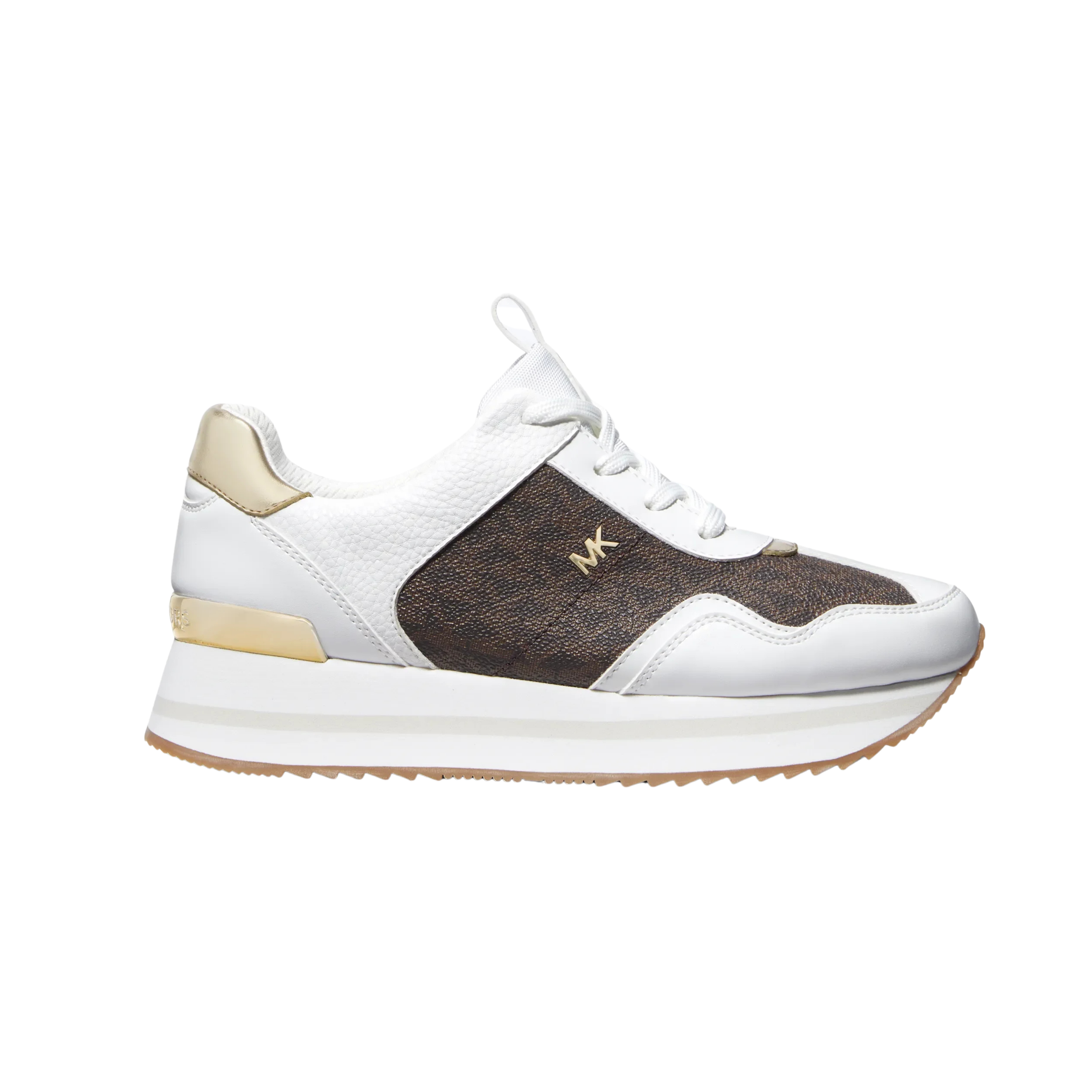 Michael Kors Women Raina Signature Logo Platform Trainer - Brown