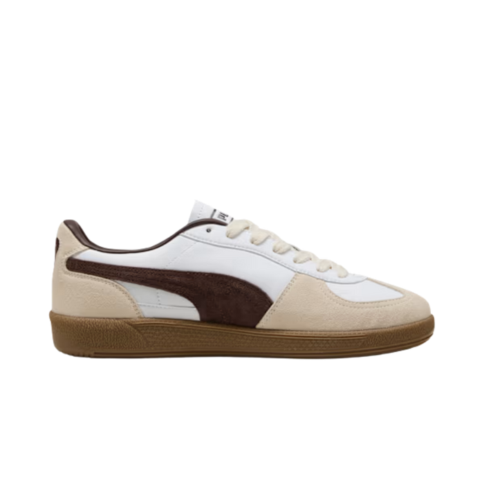 Puma Men Palermo Leather Sneakers - White Chocolate Brown Gum