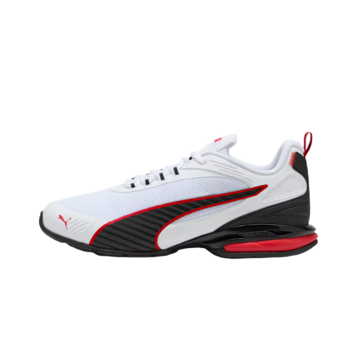 Puma Men Magnetic Shoes - White Black For All Time Red