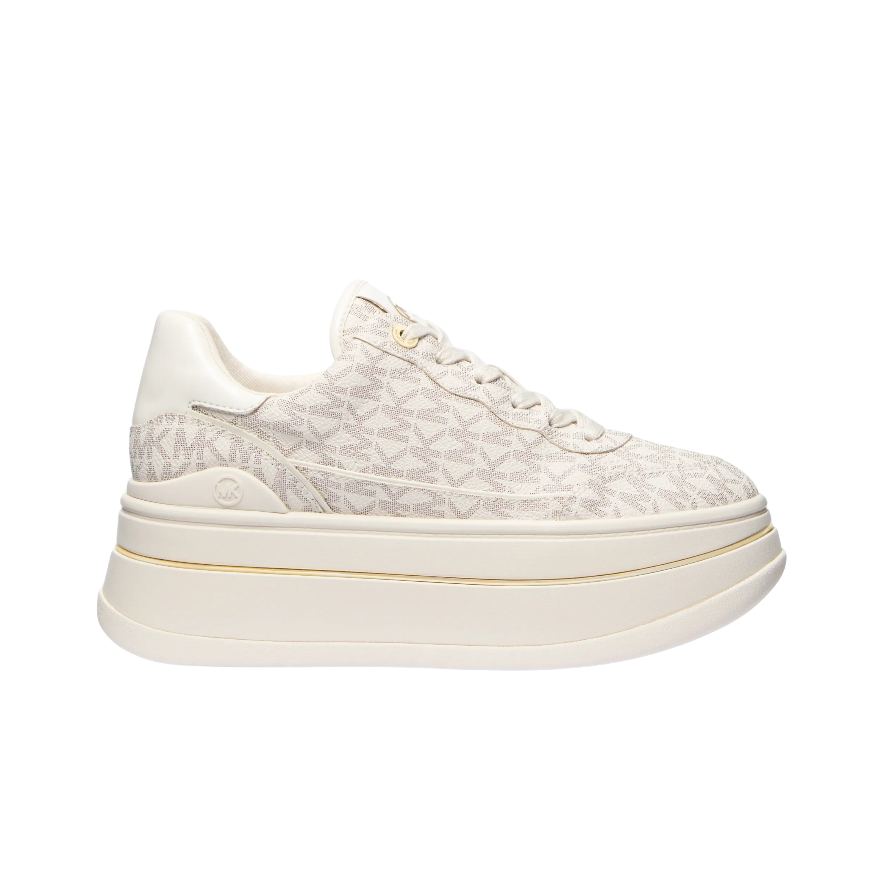 Michael Kors Women Hayes Lace Up Platform Sneaker - Vanilla